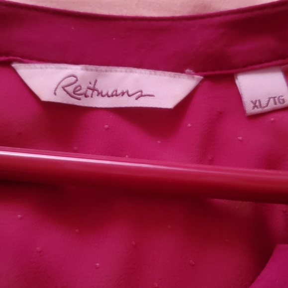Fushia Short Sleeve Blouse - Picture 5 of 5